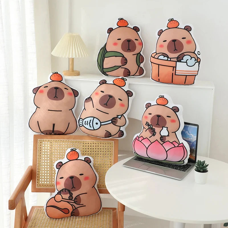 Image of Adorable Kawaii Capybara Stuffed Pillow: The Ultimate Plush Comfort for All Ages