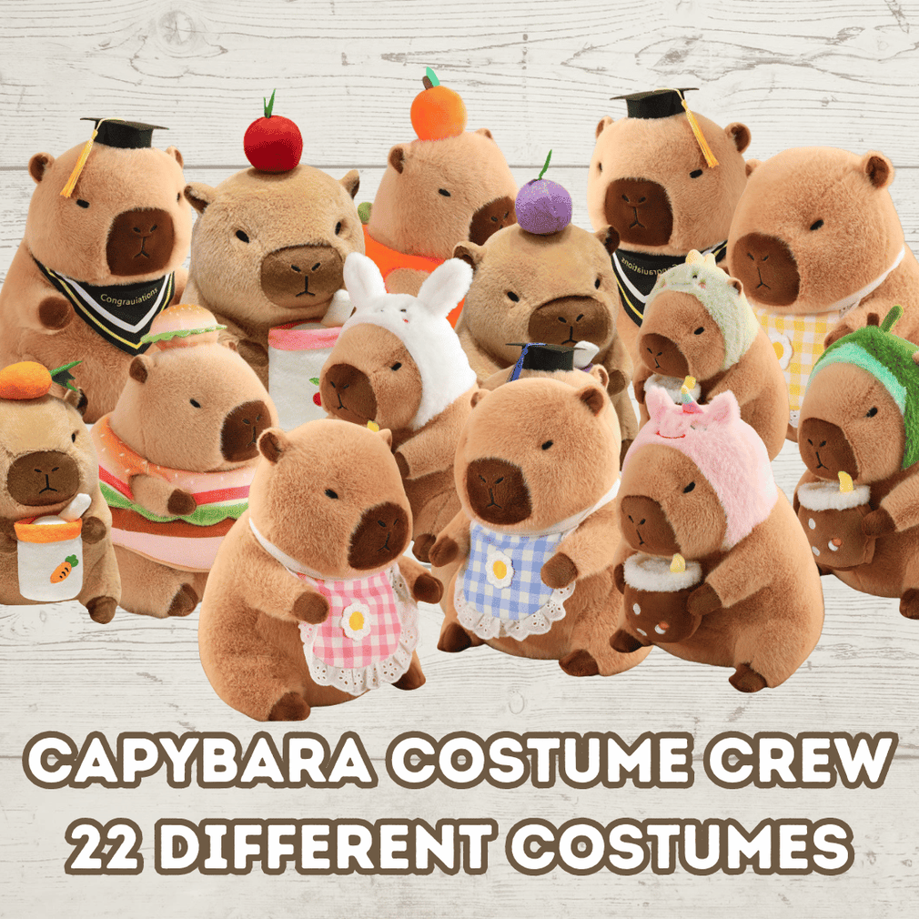 Capybara Costume Crew Plush - 22 Different Costumes