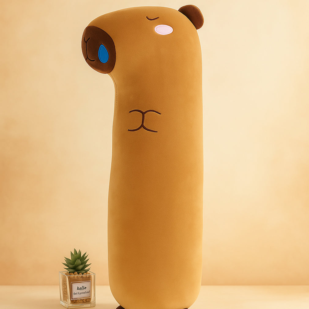 Cute Fluffy Capybara Sleeping Pillow