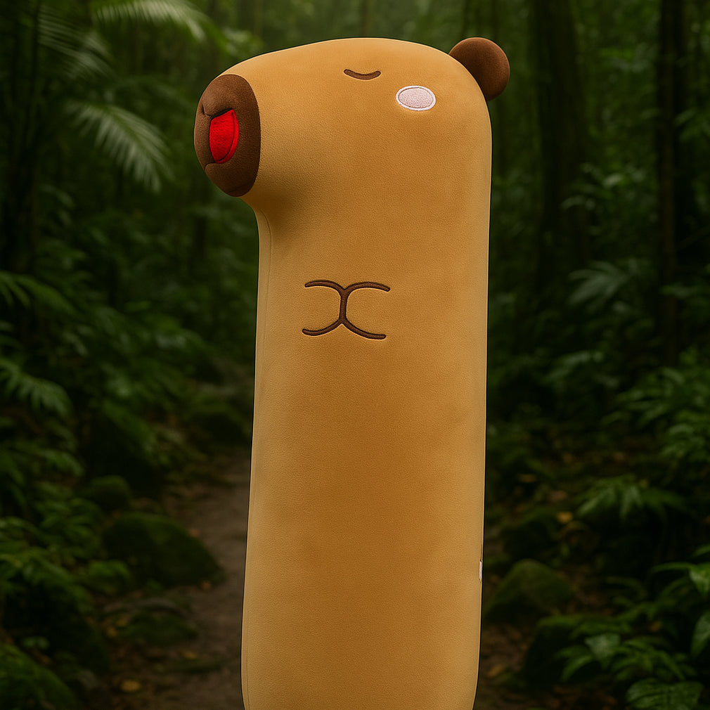 Cute Fluffy Capybara Sleeping Pillow