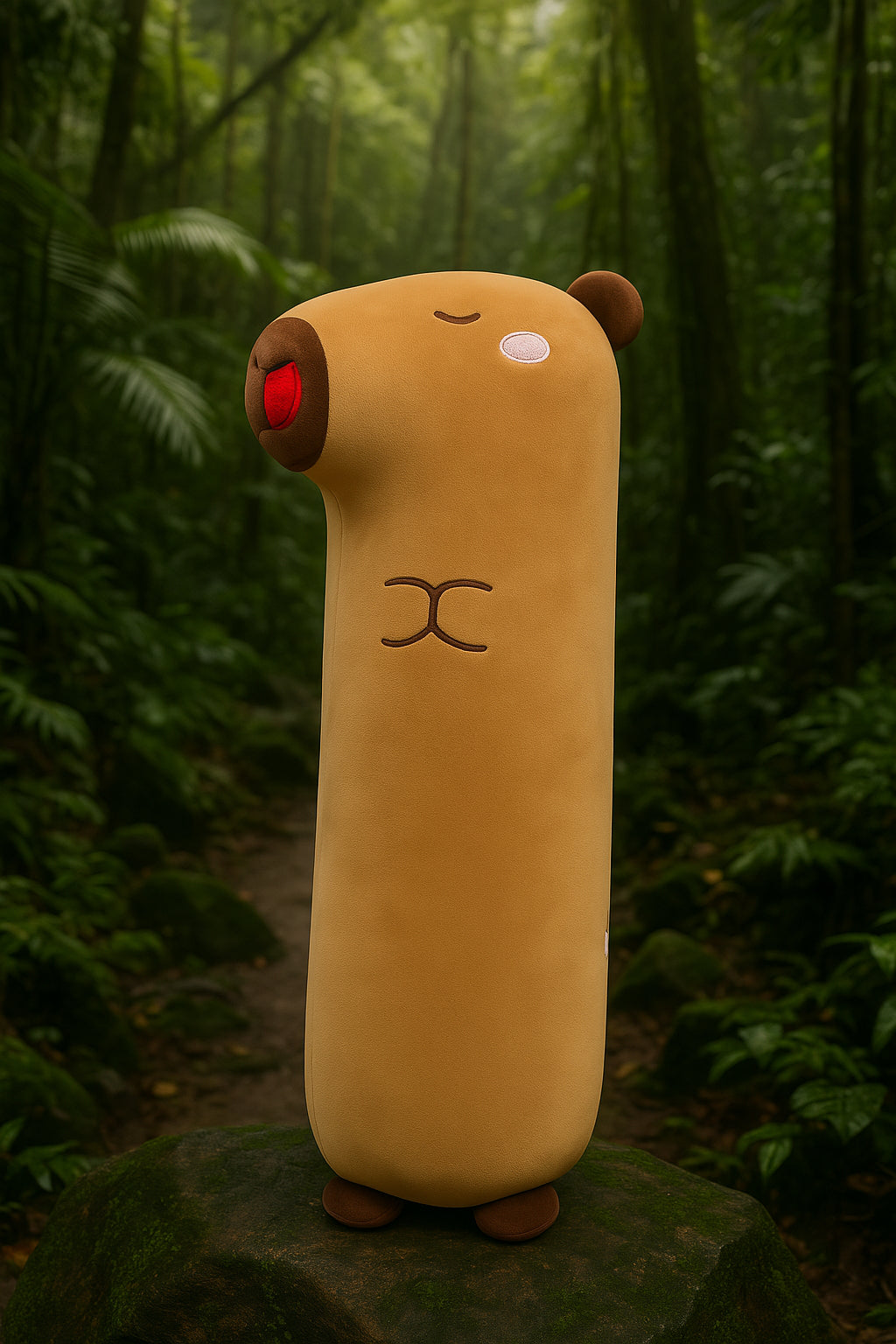 Cute Fluffy Capybara Sleeping Pillow