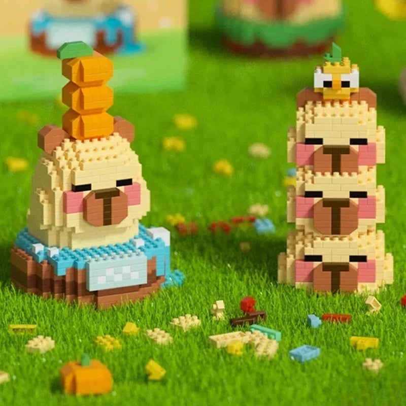 Capybara Craze Mini Block Set-CapyShopp