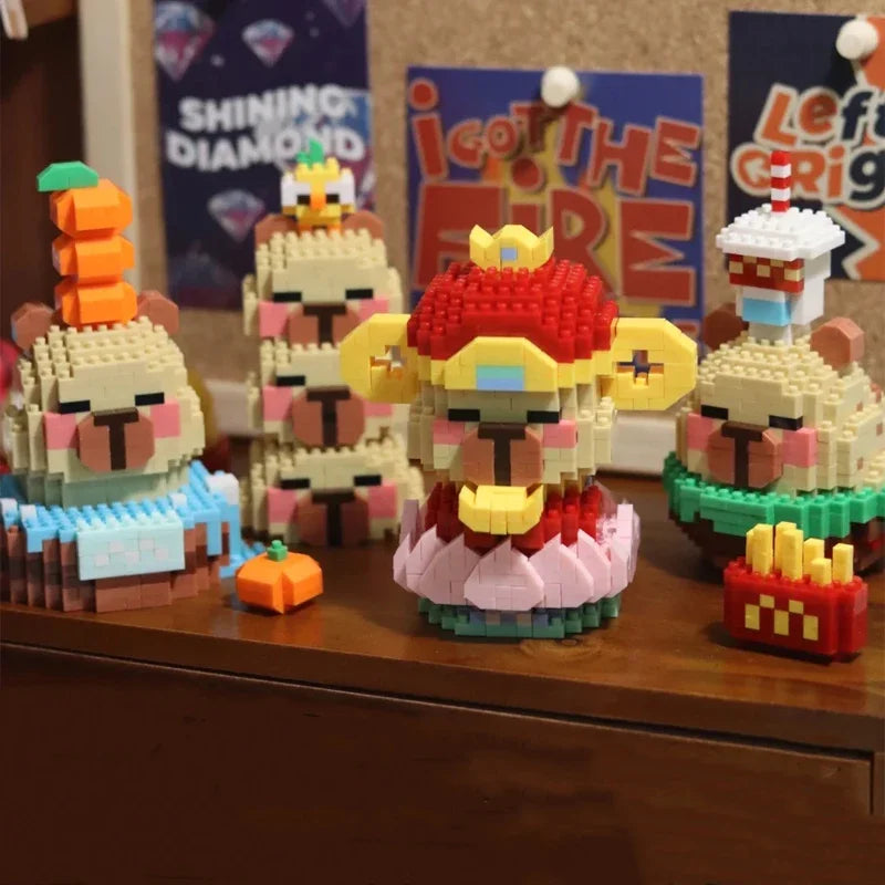 Capybara Craze Mini Block Set-CapyShopp