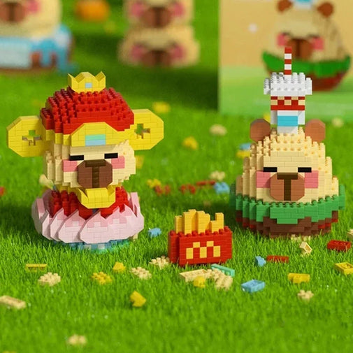 Capybara Craze Mini Block Set-CapyShopp