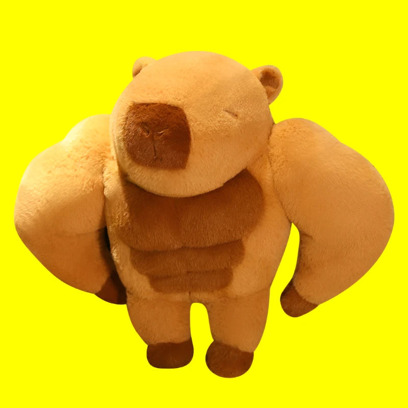 Kawaii Muscle Capybara Plush-CapyShopp