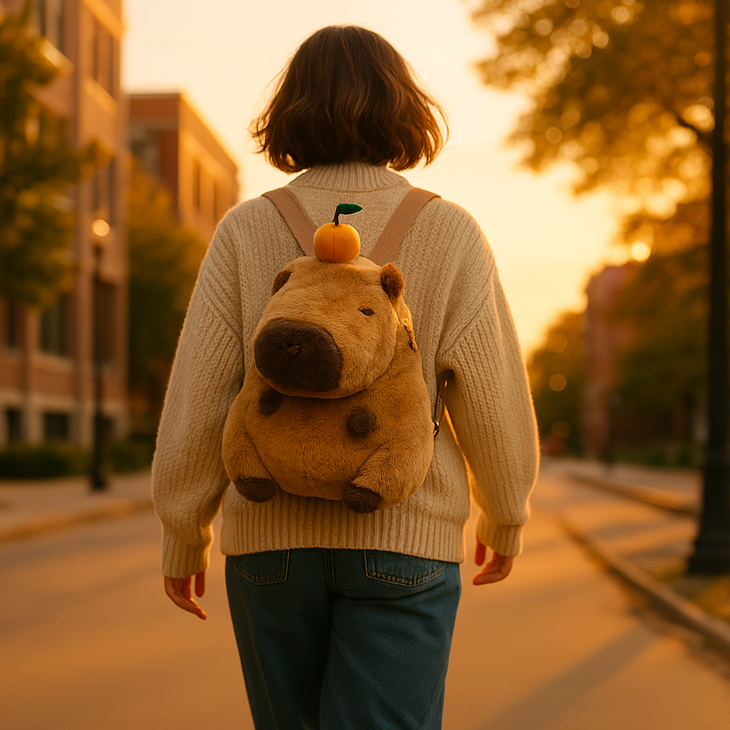 Image of Capybara Backpack: The Ultimate Cute and Functional Companion for Your Adventures