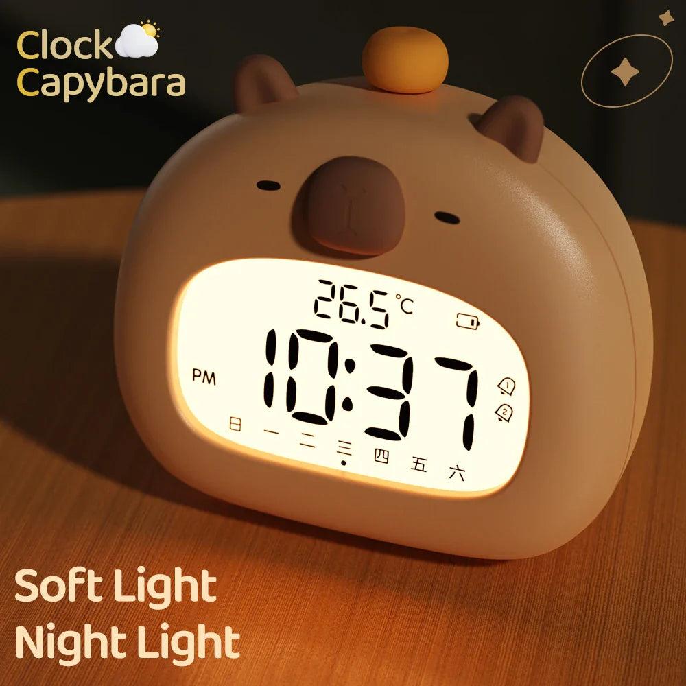 Image of CapyTime Glow: The Ultimate Capybara Bedside Companion for a Relaxing Night