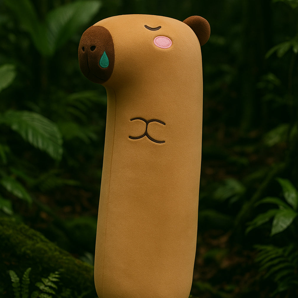 Cute Fluffy Capybara Sleeping Pillow