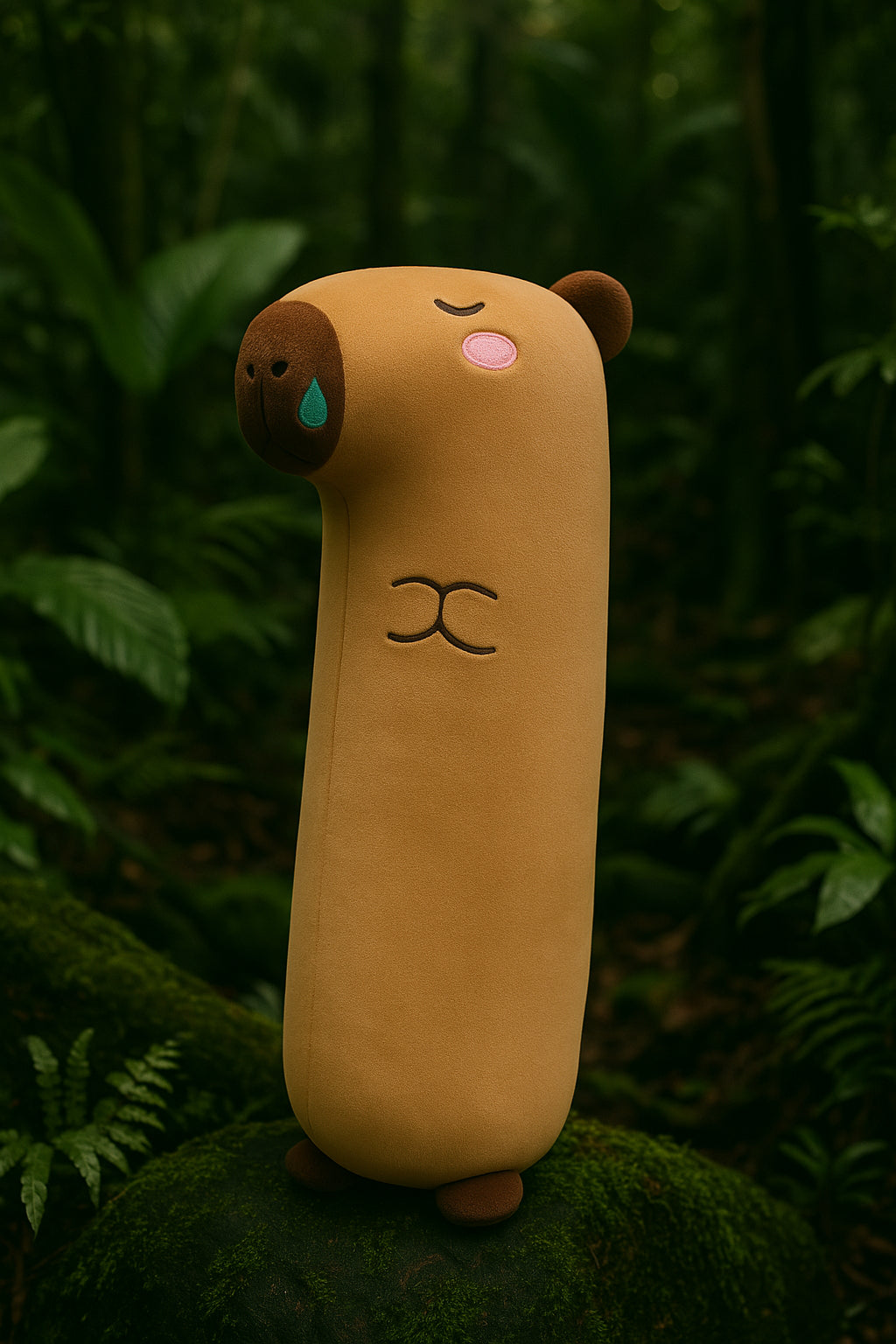 Cute Fluffy Capybara Sleeping Pillow