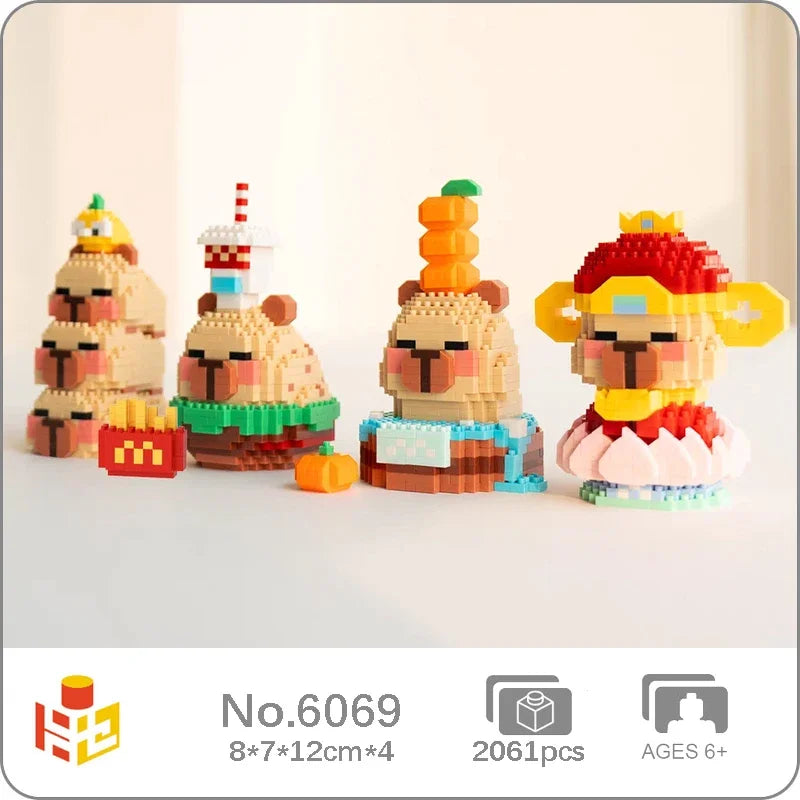 Capybara Craze Mini Block Set-CapyShopp